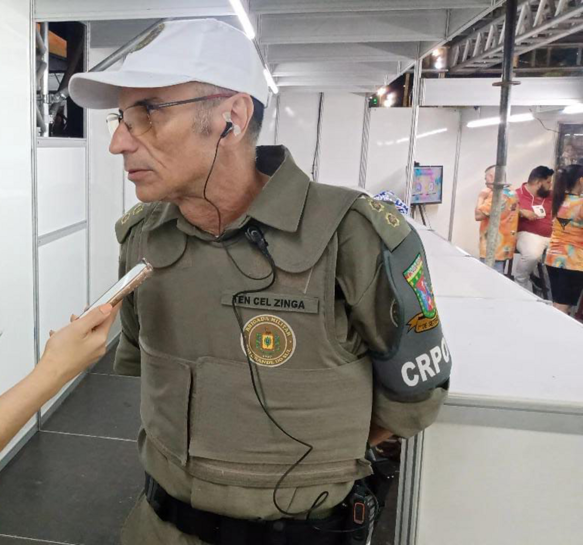 Comandante regional da BM, tenente coronel Antonio Felipe Zinga Júnior.