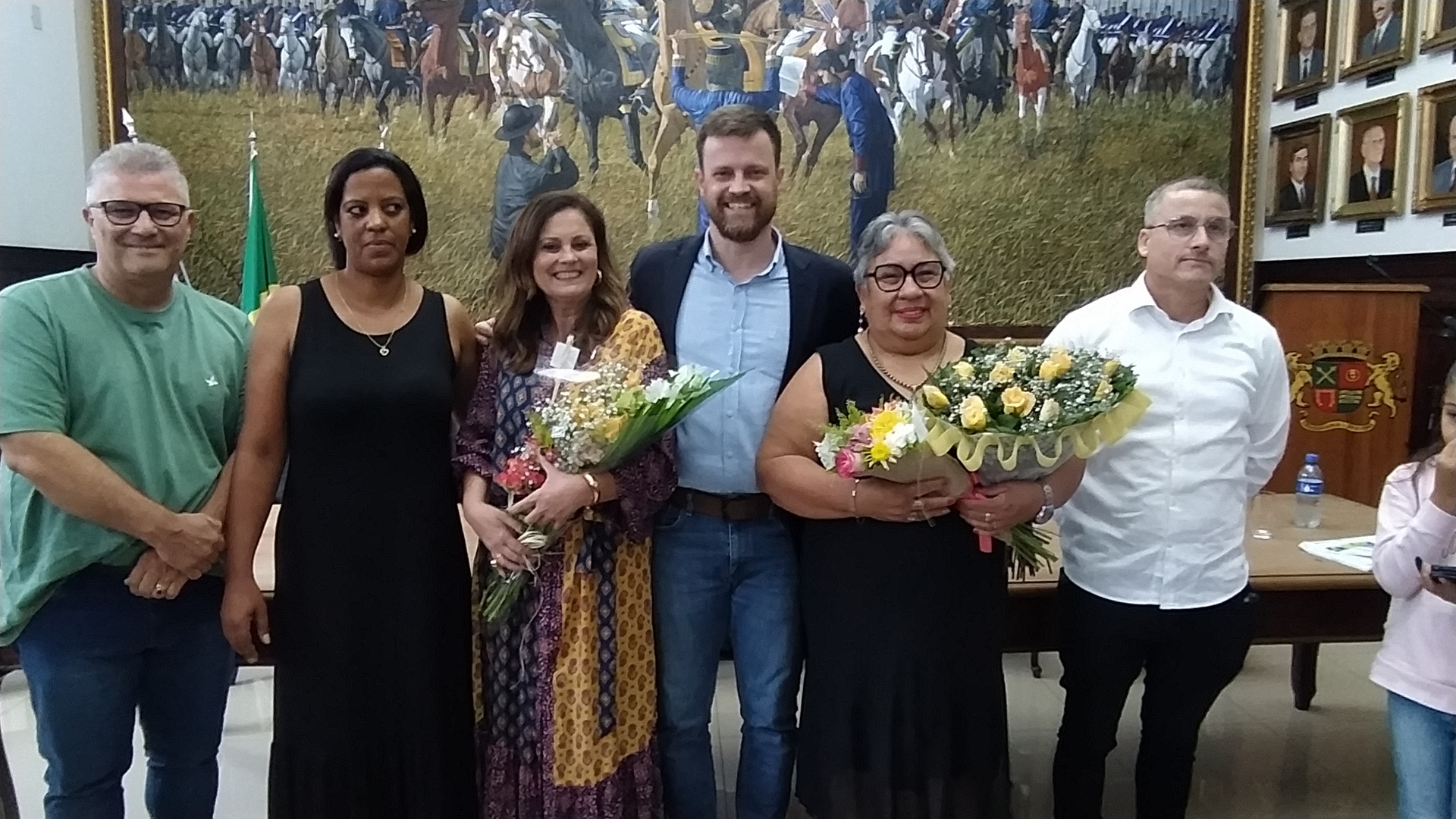 A cerimônia aconteceu no Salão Nobre da Prefeitura Municipal