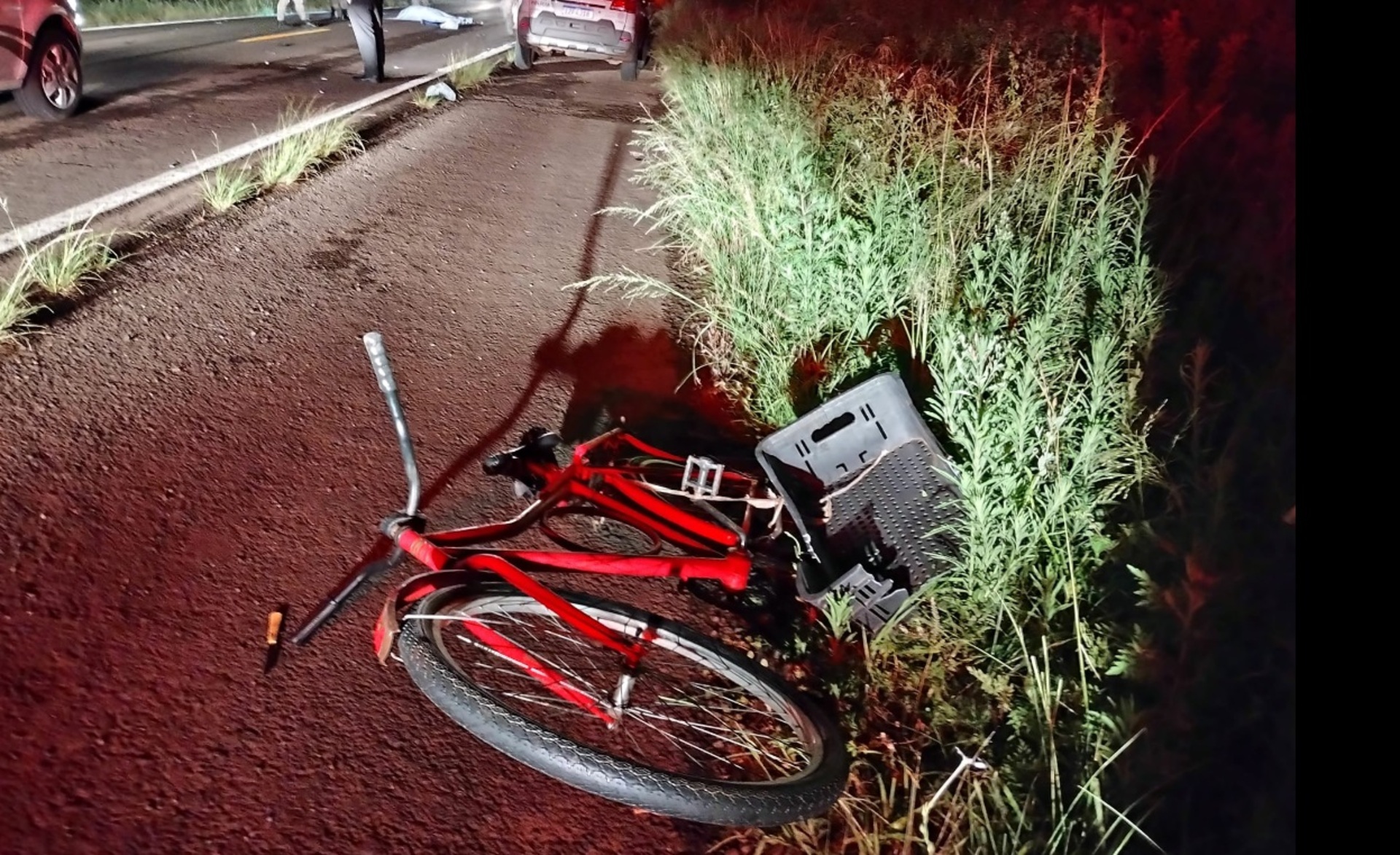 A bicicleta não possuía refletores