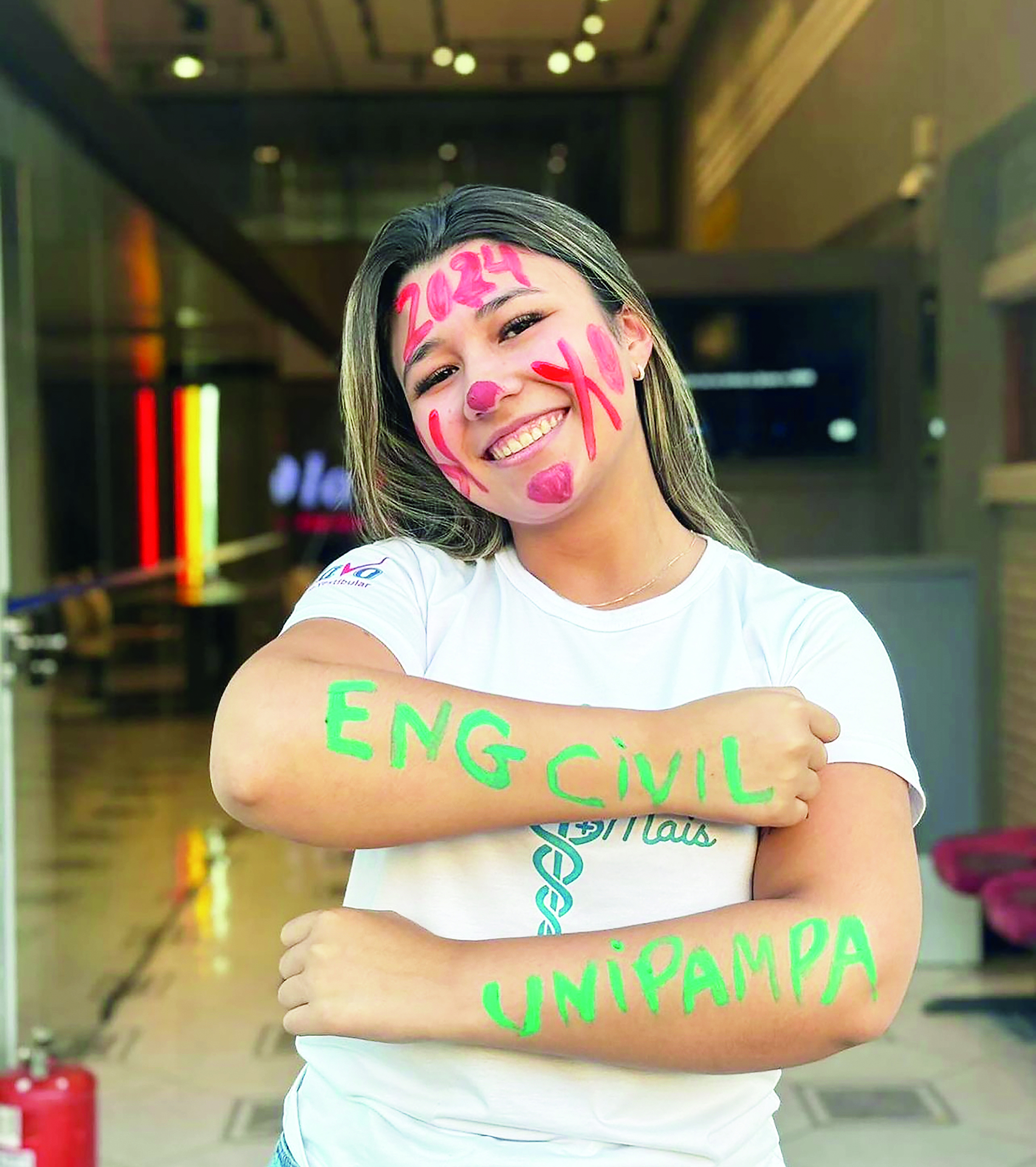 Julia Garcia cursará Engenharia Civil na Unipampa.