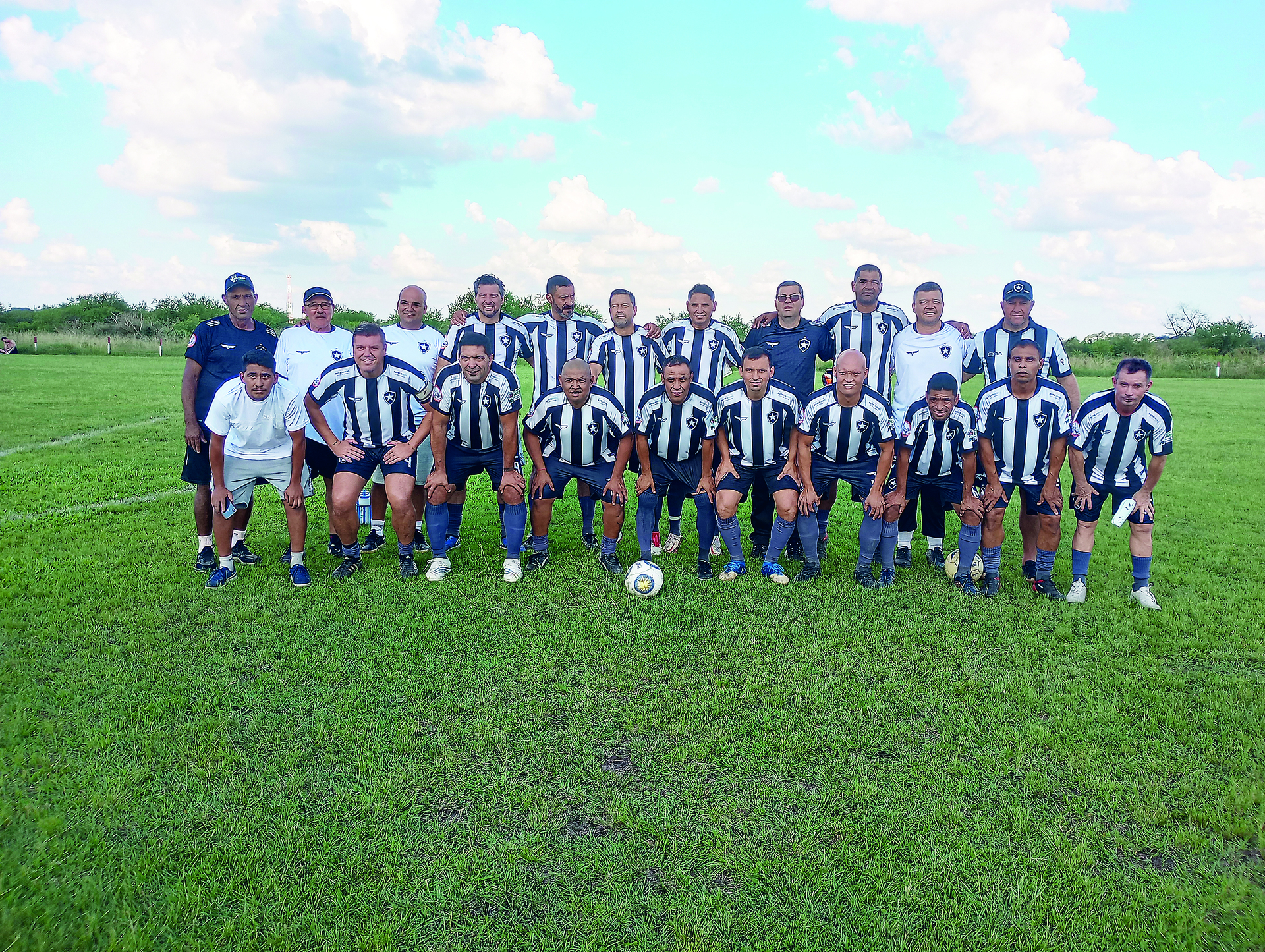 Time do Botafogo da Liga Máster Quarentão