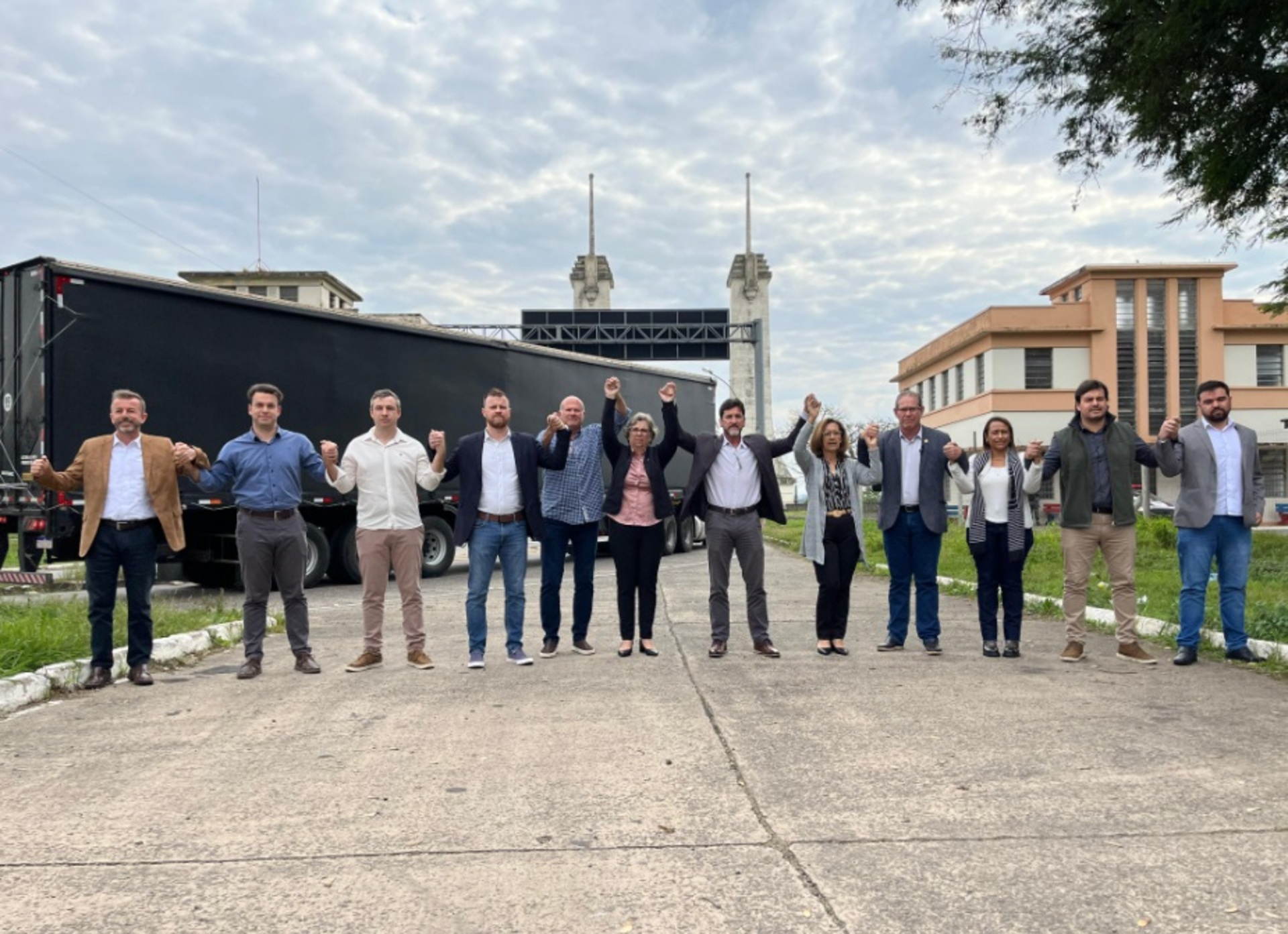 – O movimento ocorreu na Ponte Internacional