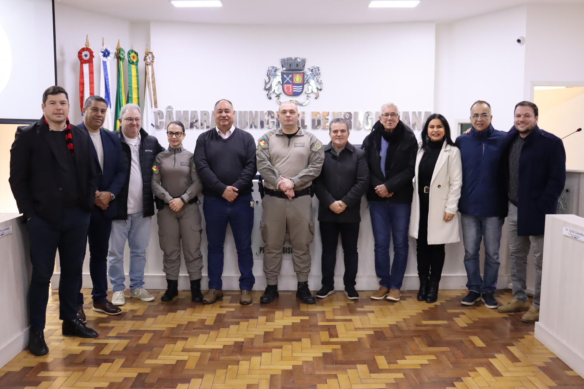 O comandante da unidade esteve na Câmara de Vereadores explanando sobre a importância da unidade para o município