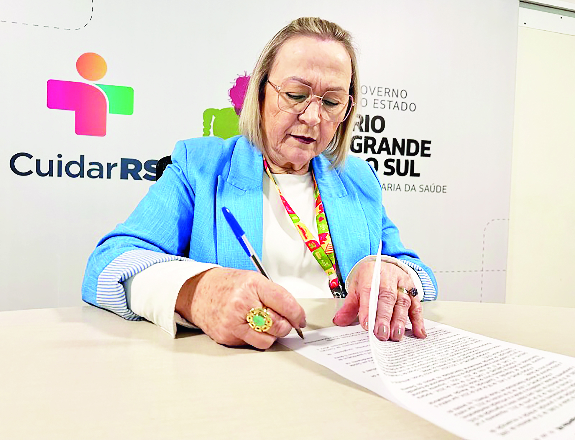 Arita Bergmann assinou o documento de adesão na última semana.