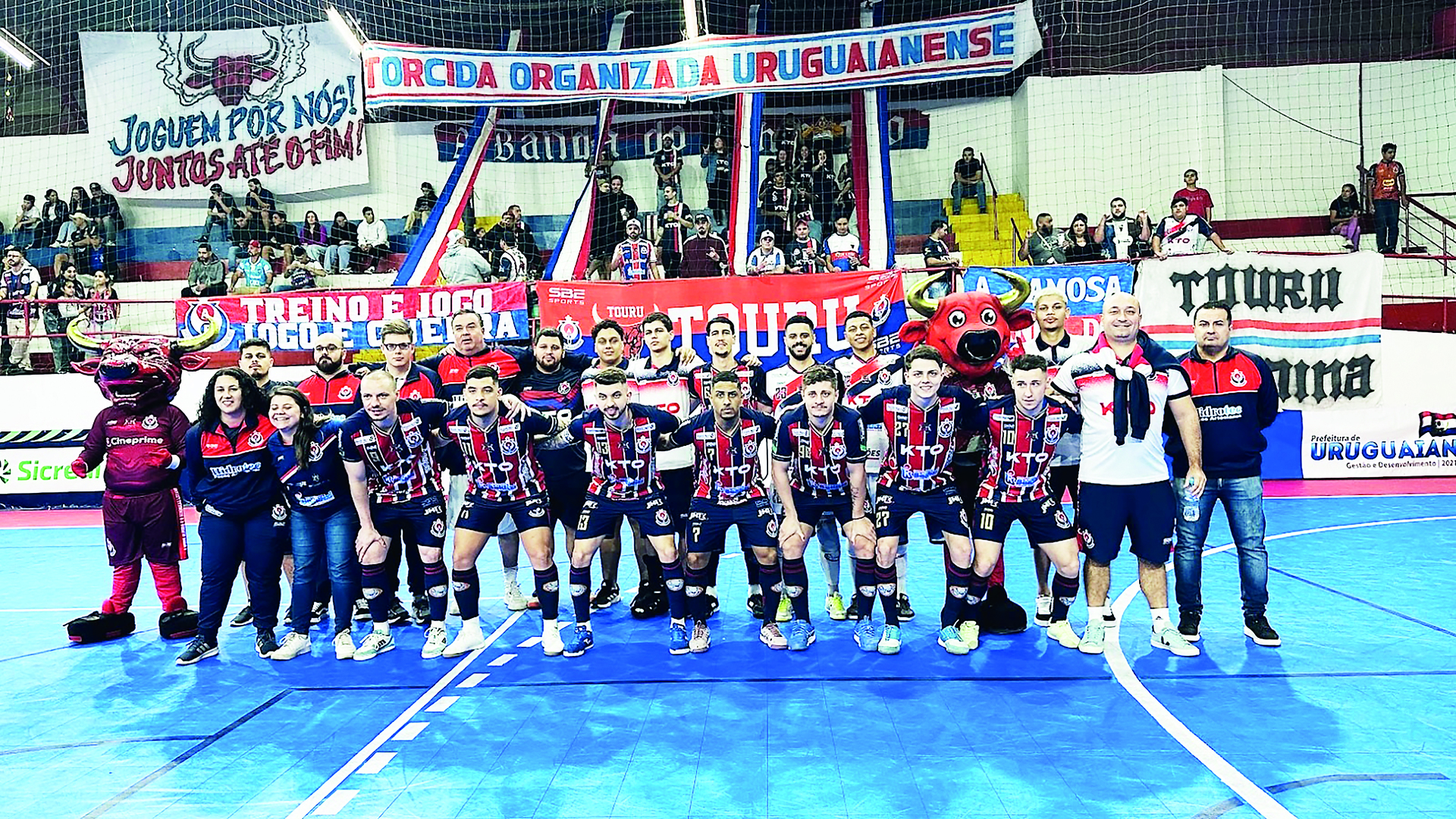 O time enfrenta o Santa Rosa Futsal.