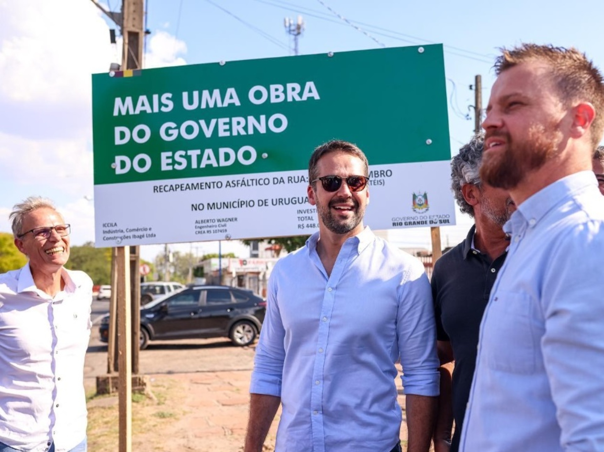 Em 2023, Leite visitou Uruguaiana para a inauguração da Orla e visita a obras