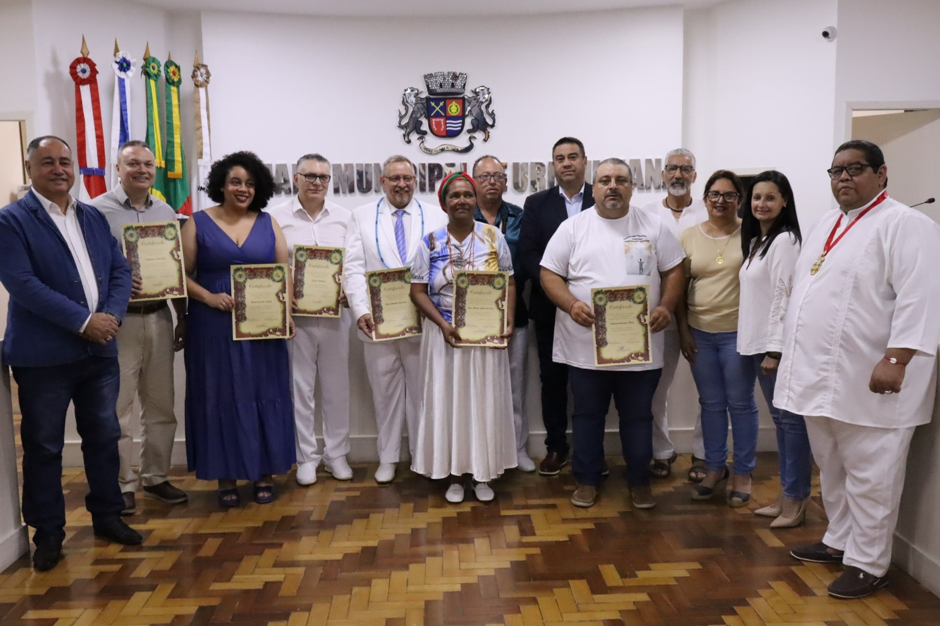 Câmara entregou diplomas de Honra ao Mérito para a comunidade afro-brasileira de Uruguaiana