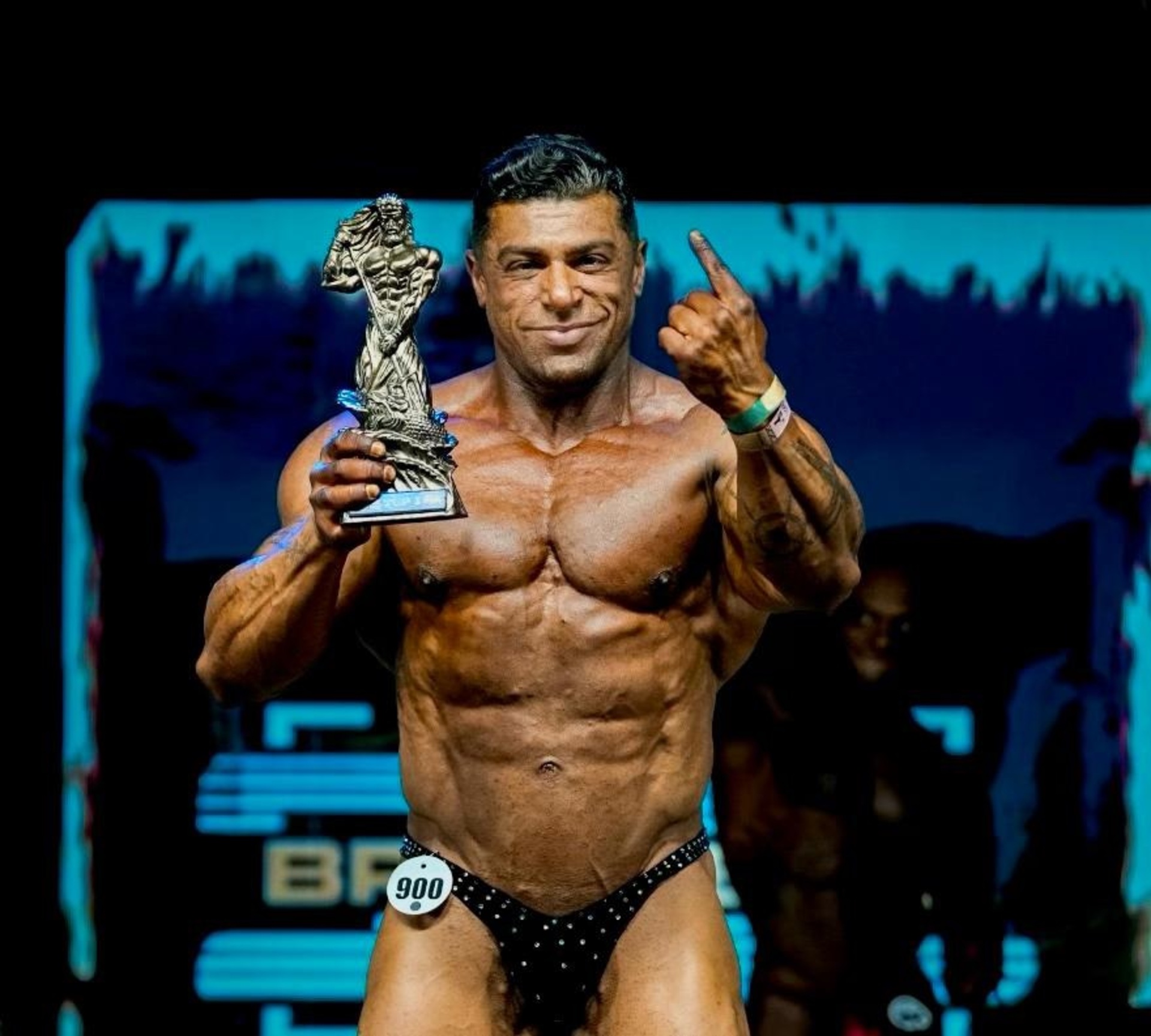O atleta sagrou-se campeão sul-brasileiro na categoria bodybuilder