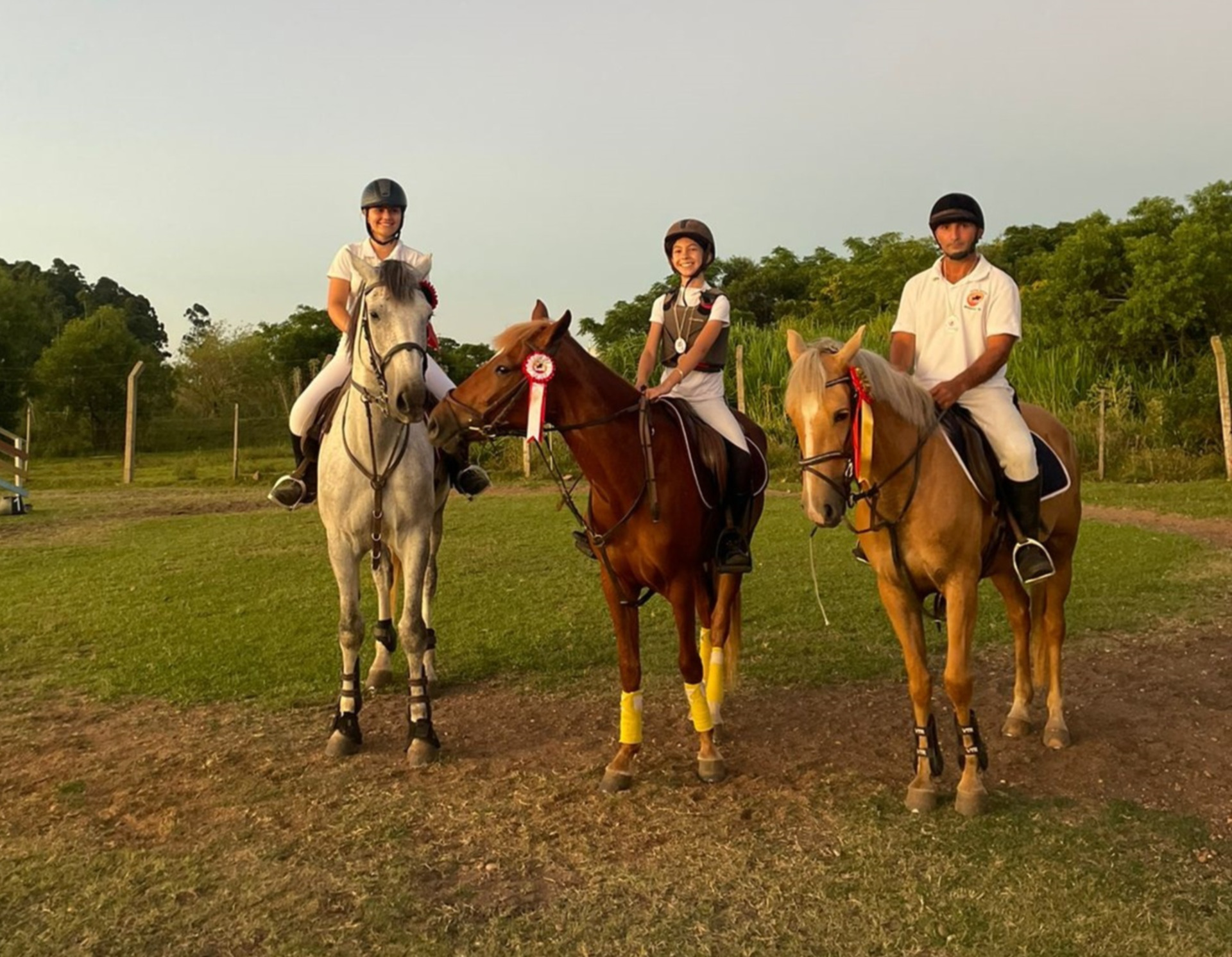 Isabela, Maria Francisca e Henrique formaram as duplas destaque da prova