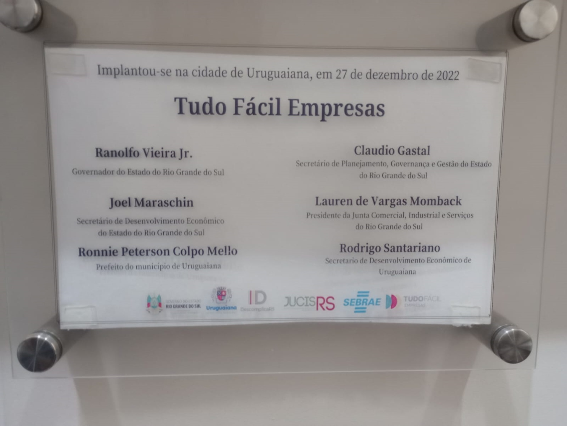 A implantação da plataforma em Uruguaiana foi em dezembro de 2022