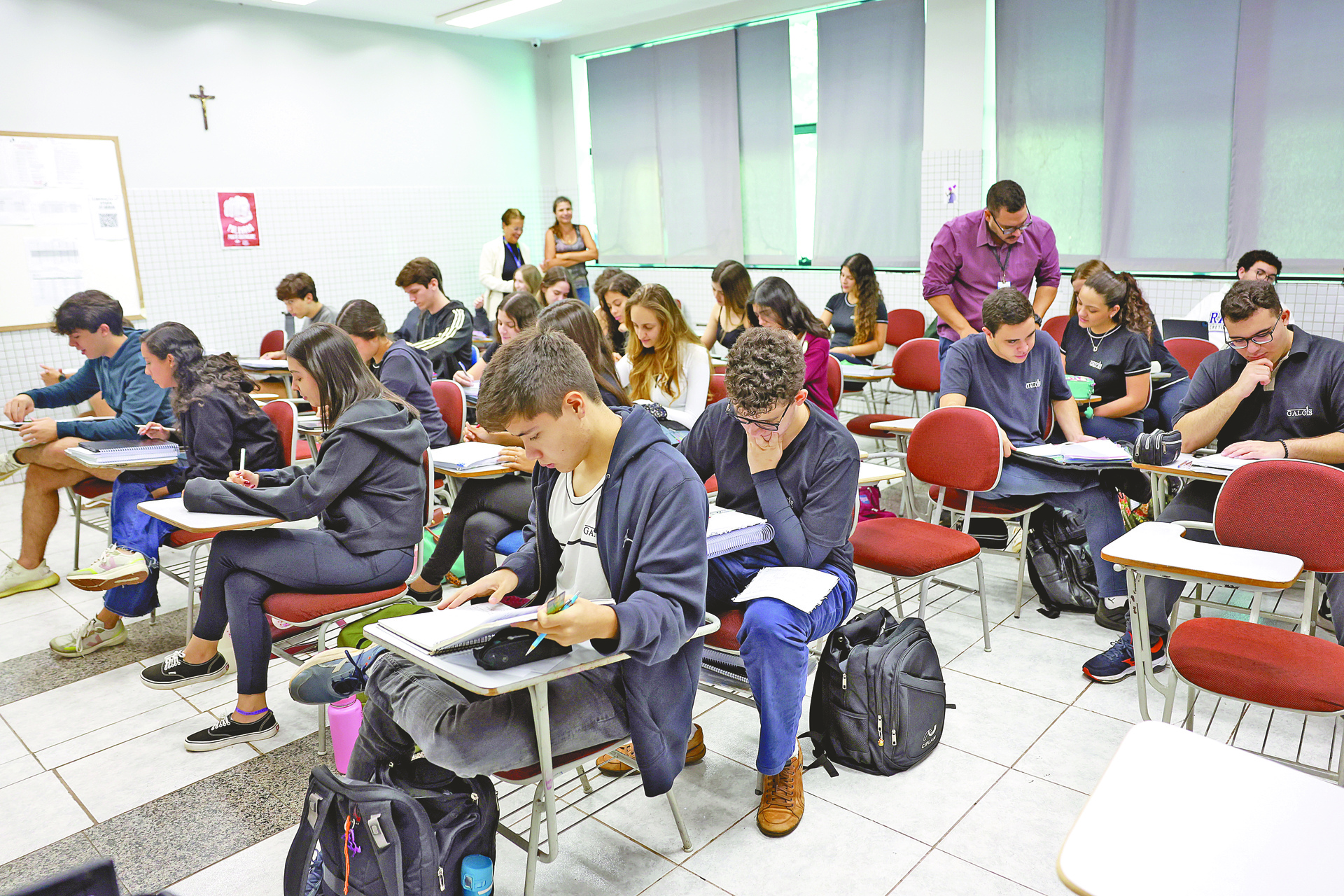 Os resultados ficam disponíveis para os alunos na próxima semana