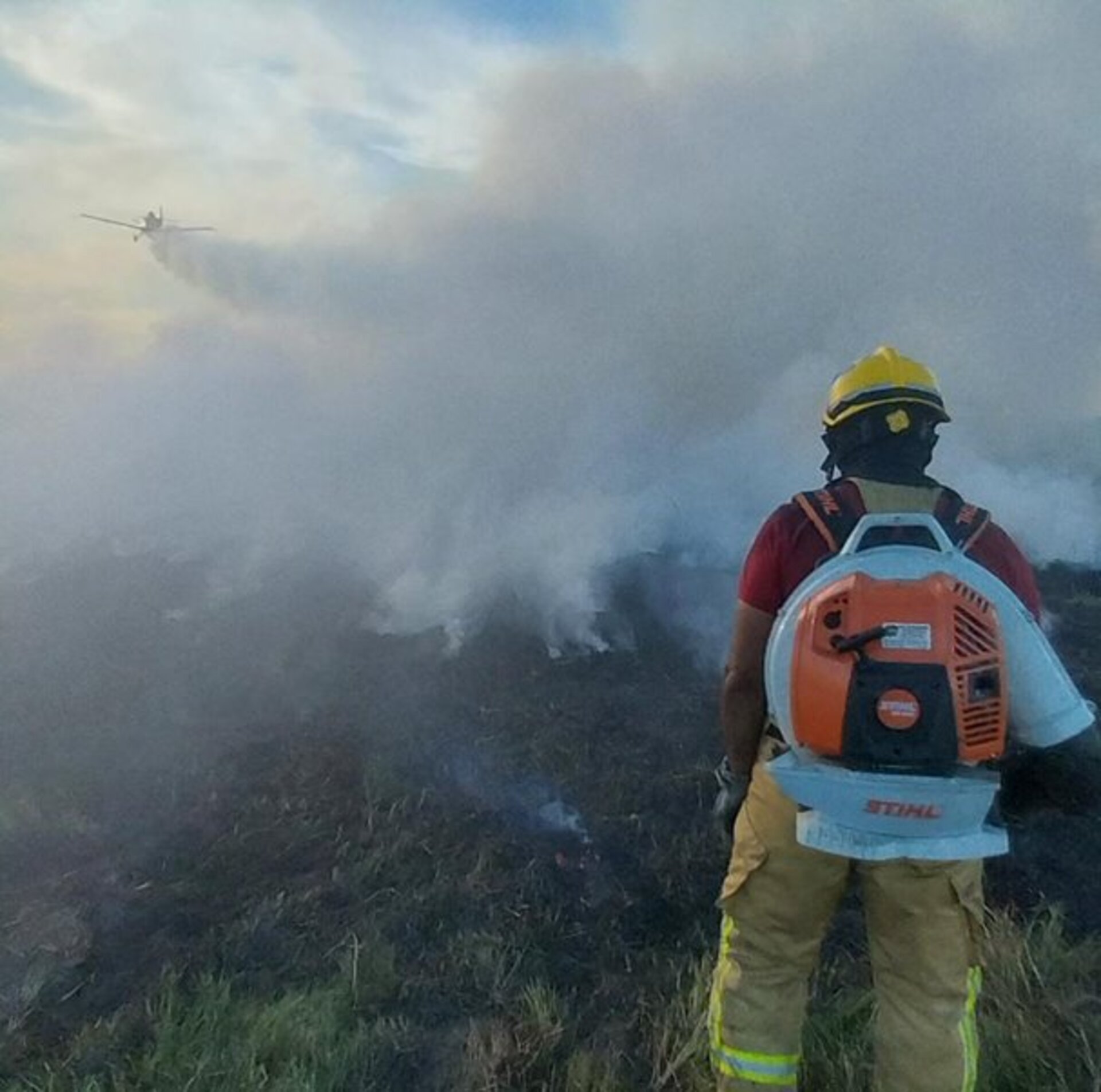 Todo o efetivo do Corpo de Bombeiros, incluindo profissionais de folga, atuou na ocorrencia