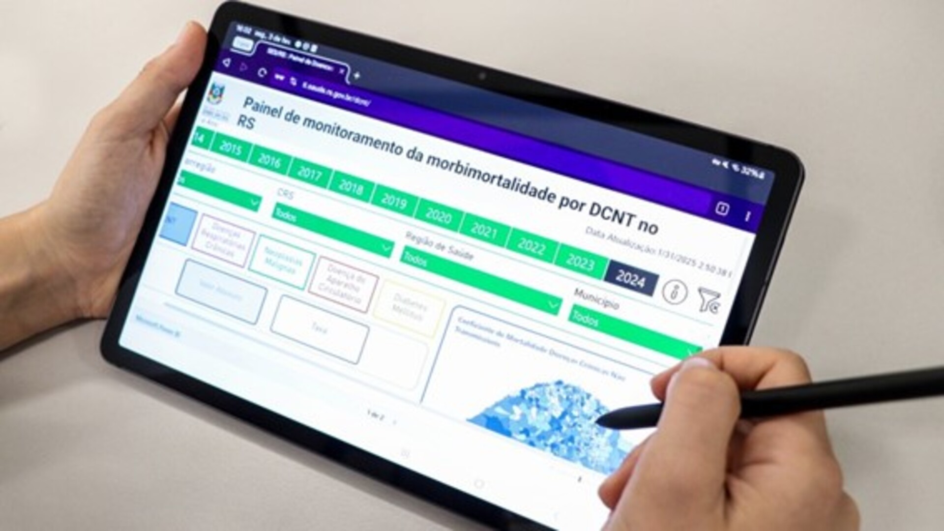Painel já está no ar e pode ser acessado no site da SES/RS