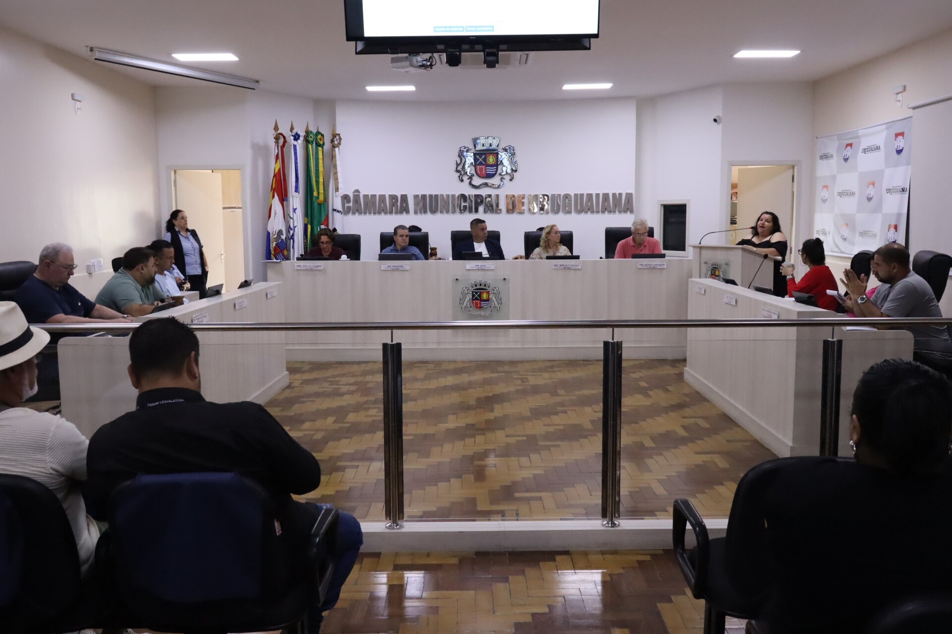 Gladis Dal Prá Almeida, da Associação Caminho Azul fez uso da tribuna