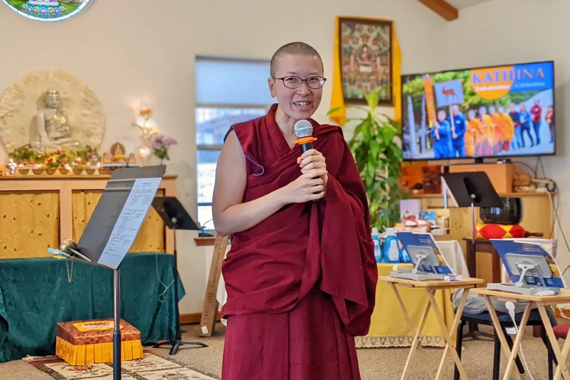 As dinâmicas serão guiadas pelas monjas Thubten Samten e Thubten Damcho, que fazem parte do Monastério Sravasti Abbey, localizado nos Estados Unidos.