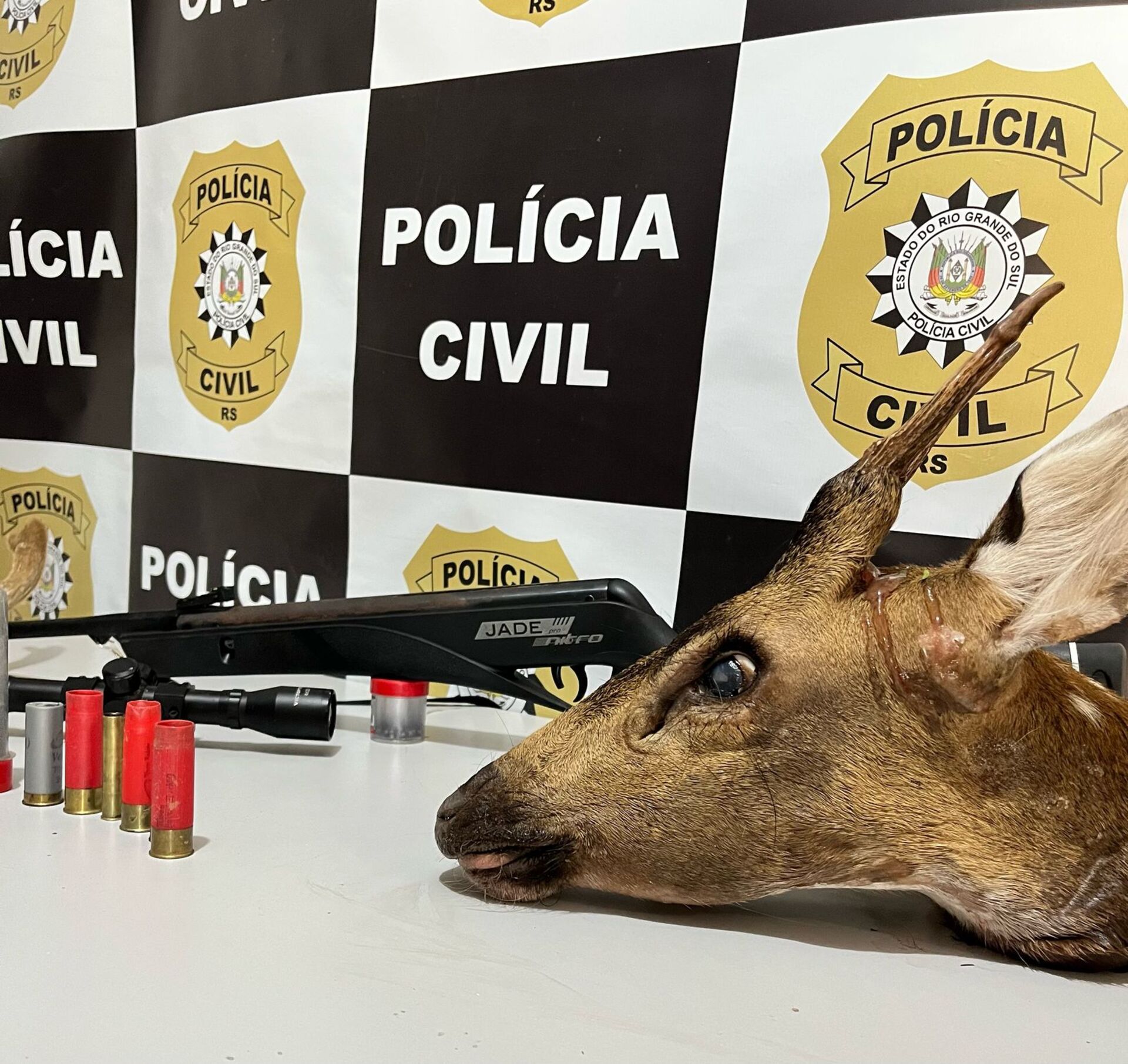 Polícia Civil de Uruguaiana prende homem investigado por ameaças e com histórico criminal.