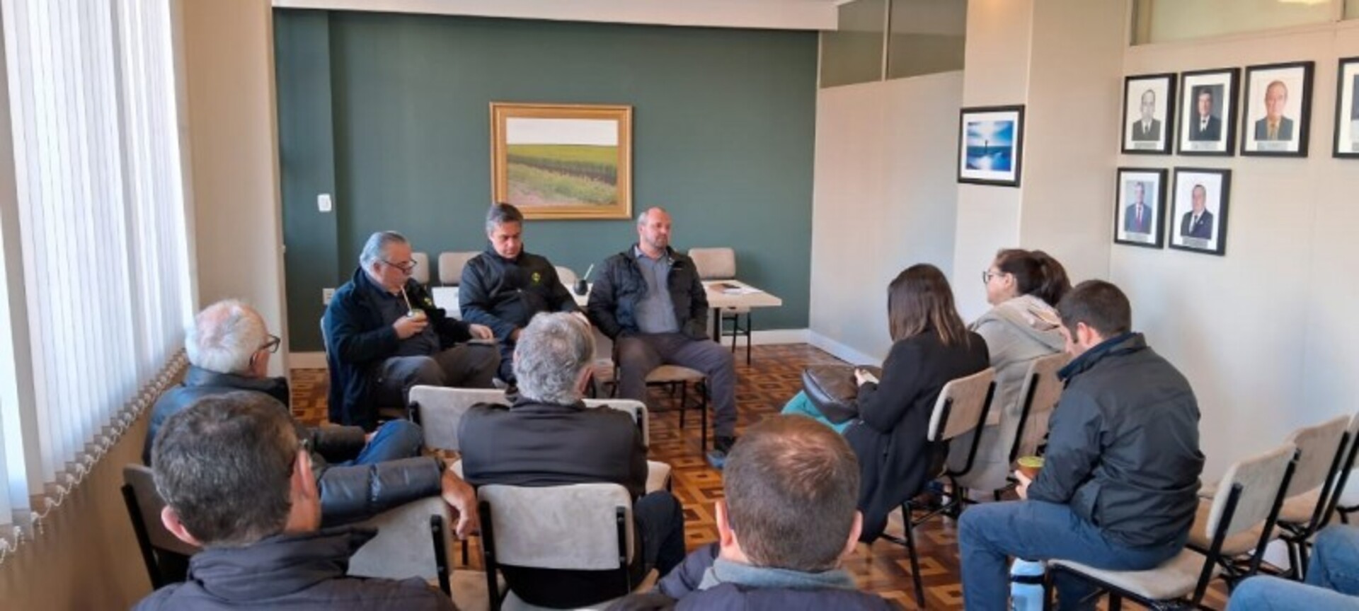 Em visita à Uruguaiana, Eduardo Bonotto esteve reunido com conselheiros e lideranças regionais do setor arrozeiro