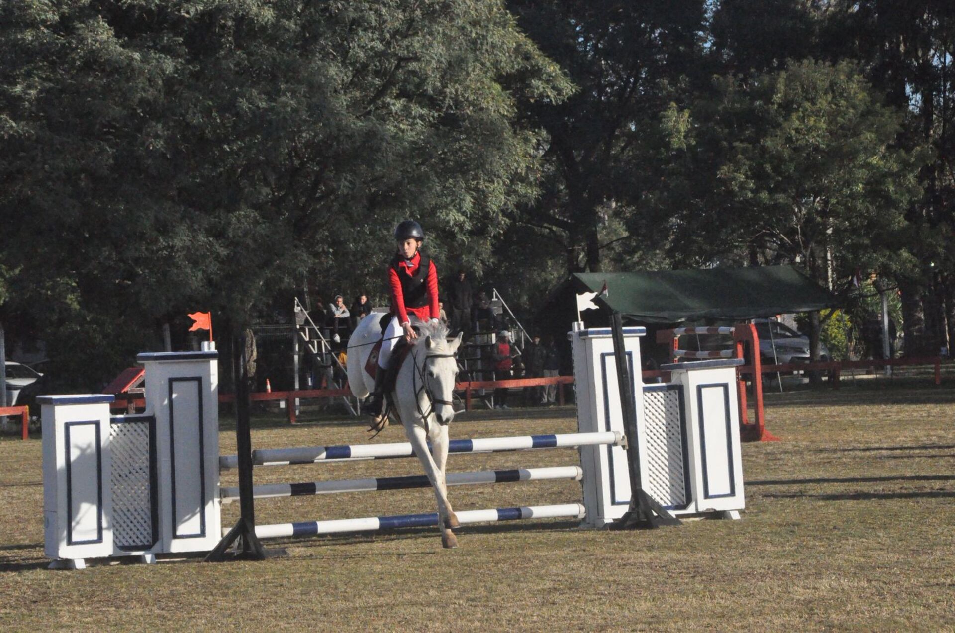 Helena Bastos, da Hípica Triumph foi a campeã na categoria 0,60 cm menor.