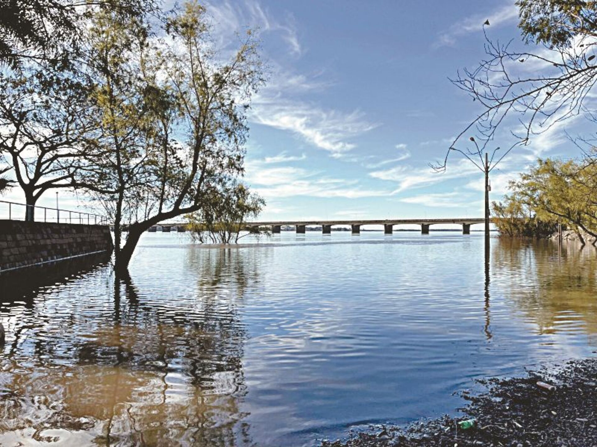 Nesta quinta-feira o Rio Uruguai marcou 7,58 metros.