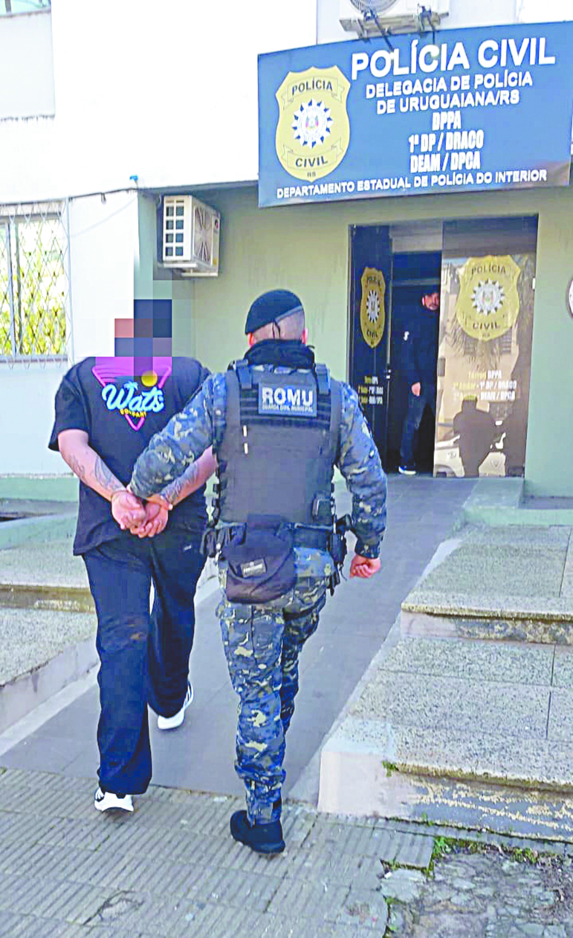Vizinhos ouviram os gritos da vítima e acionaram a Guarda Civil Municipal.