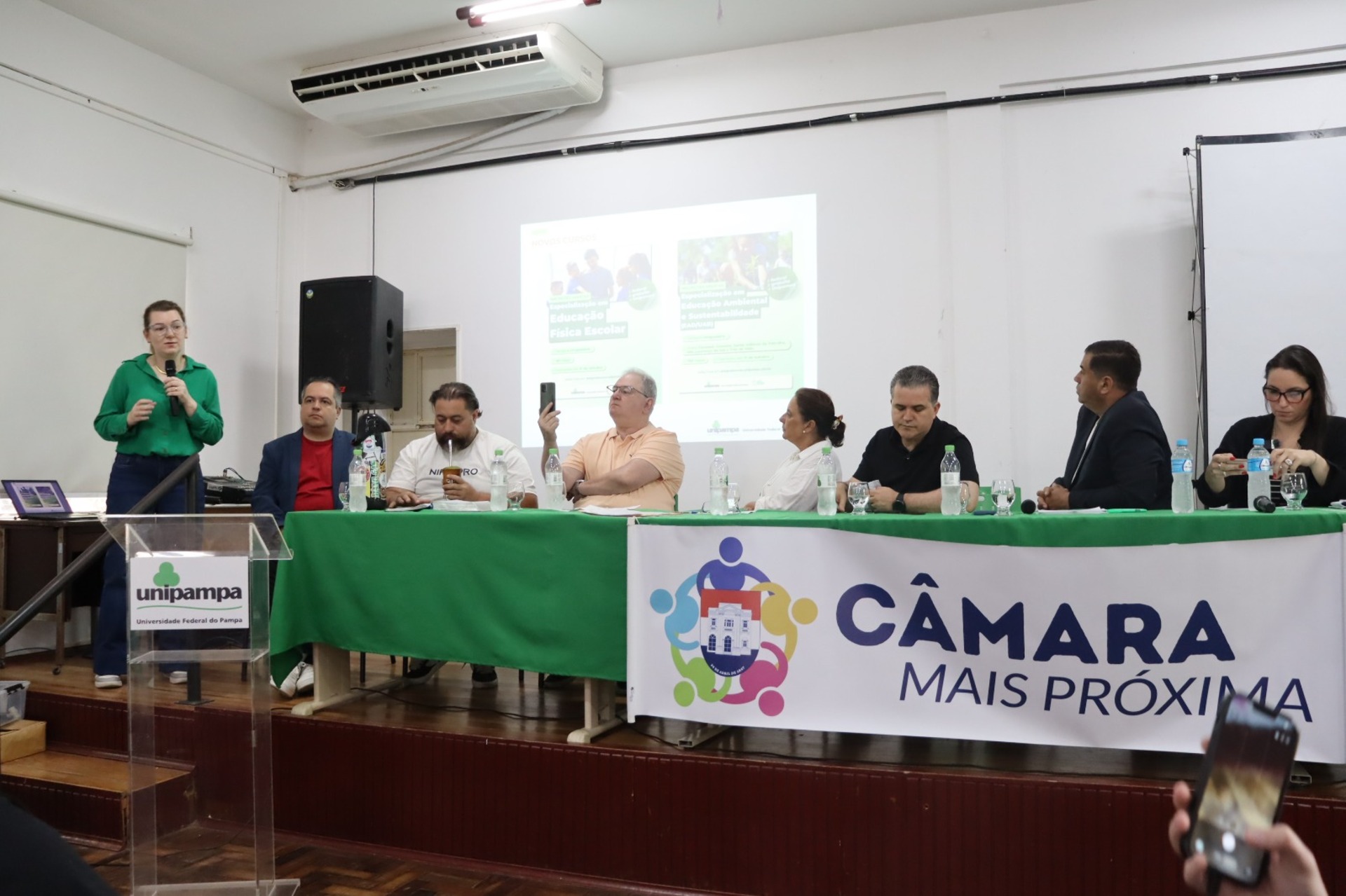Entre os projetos de maior impacto, foi apresentado o Hospital Universitário do Pampa, fruto da parceria Unipampa e a Empresa Brasileira de Serviços Hospitalares (EBSERH)