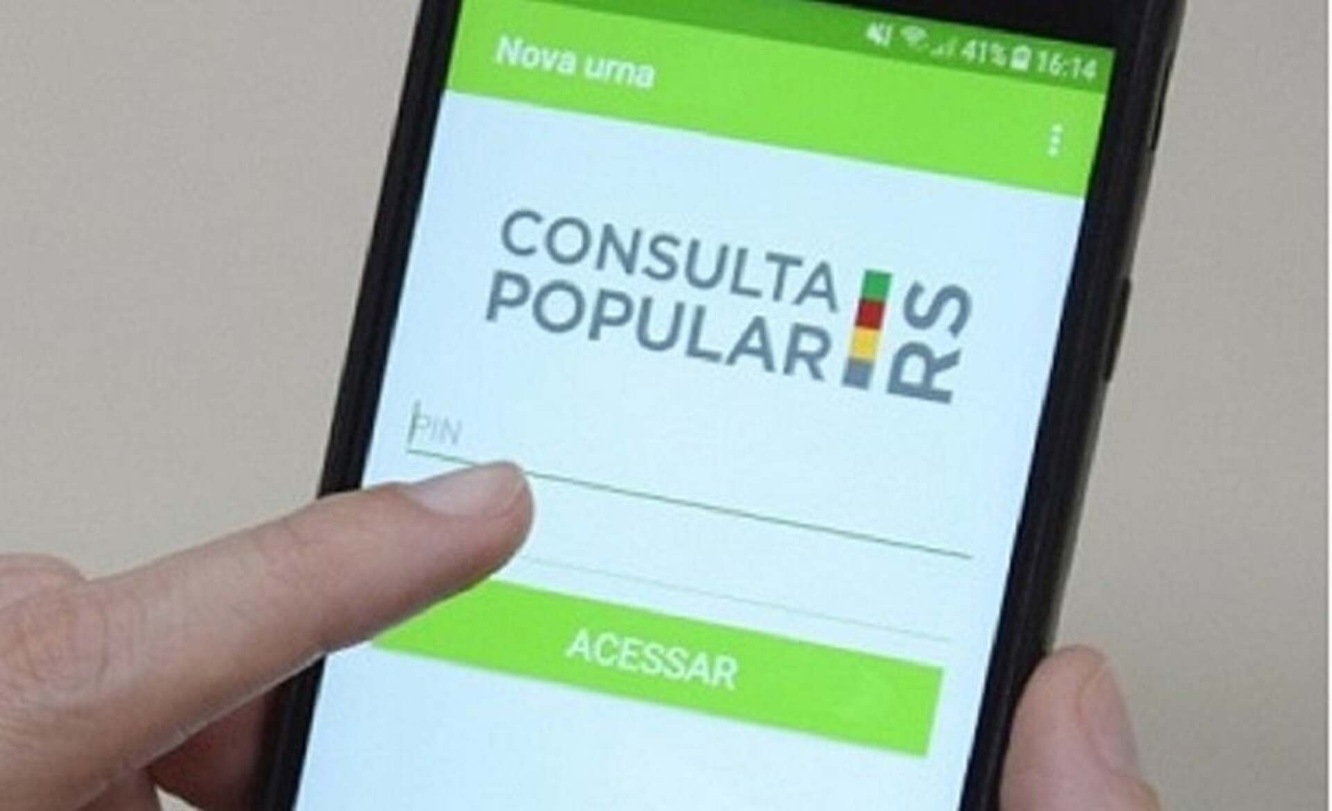 A votação pode ser feita de forma simples e gratuita, pelo site consultapopular.rs.gov.br ou pelo WhatsApp (51) 3210-3260